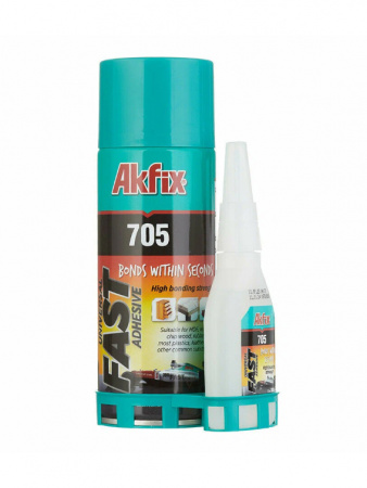 Клей с активатором для экспресс склеивания AKFIX 705 200мл. *24
