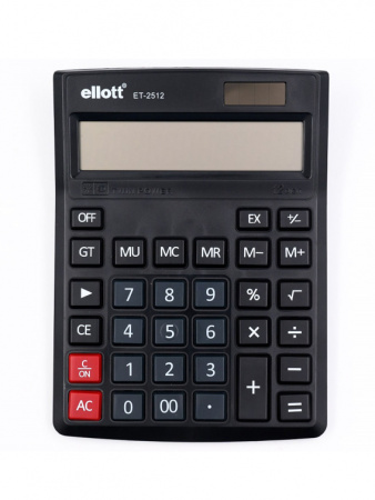 Калькулятор 12разр. Ellot 16*21см арт ЕТ-2512